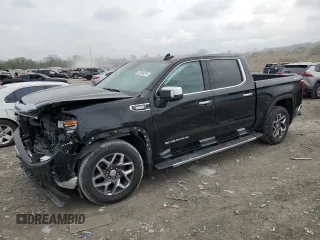 2023 GMC Sierra 1500 SLT z VIN 3GTUUDE89PG288747, wystawiony jako Copart lot #52599215 z przebiegiem 25 717 mil mil oraz Szkoda całkowita • Salvage title. Historia ofert i sprzedaży dostępna na DreamBid. Obrazek 1.
