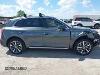 2022 Audi Q5 S line Premium Plus with VIN WA1EAAFY2N2072698, listed as a IAAI auction lot 42607942 with 42,796 mi miles and . Bid and sale history available at DreamBid. Image 14.