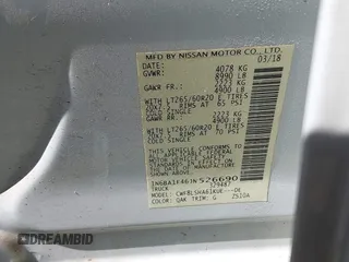 2018 Nissan Titan XD SV with VIN 1N6BA1F46JN526690, listed as a IAAI auction lot 41989215 with 129,626 mi miles. Bid and sale history available at carsss.com. Image 9.