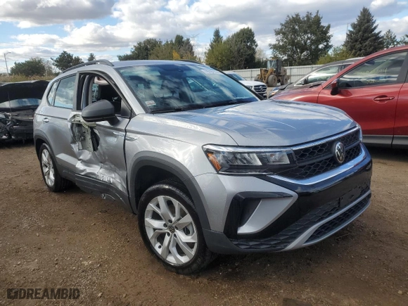 2023 Volkswagen Taos S with VIN 3VVAX7B23PM330442, listed as a Copart auction lot 76102534 with 6,127 mi miles and Salvage Title. Bid and sale history available at carsss.com. Image 4.