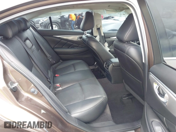 2015 Infiniti Q50 with VIN JN1BV7AP7FM349885, listed as a IAAI auction lot 42249063 with 76,089 mi miles and . Bid and sale history available at DreamBid. Image 8.