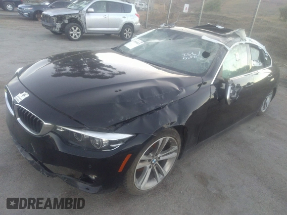 2019 BMW 4 Series 430i with VIN WBA4J1C50KBM17277, listed as a IAAI auction lot 31559329 with 1 mi miles. Bid and sale history available at carsss.com. Image 2.