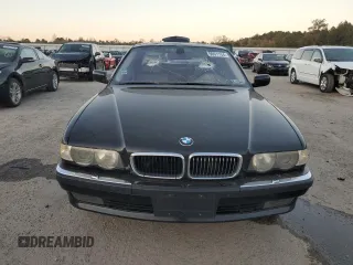 2001 BMW 7 Series 740iL with VIN WBAGH83481DP27673, listed as a Copart auction lot 75961134 with 149,120 mi miles and Salvage Title. Bid and sale history available at carsss.com. Image 5.