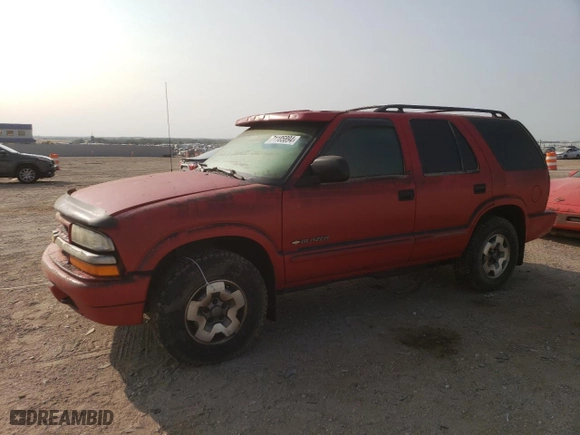 2003 Chevrolet Blazer LS with VIN 1GNDT13X83K135413, listed as a Copart auction lot 71185894 with 0 mi miles and Salvage Title. Bid and sale history available at carsss.com. Image 1.