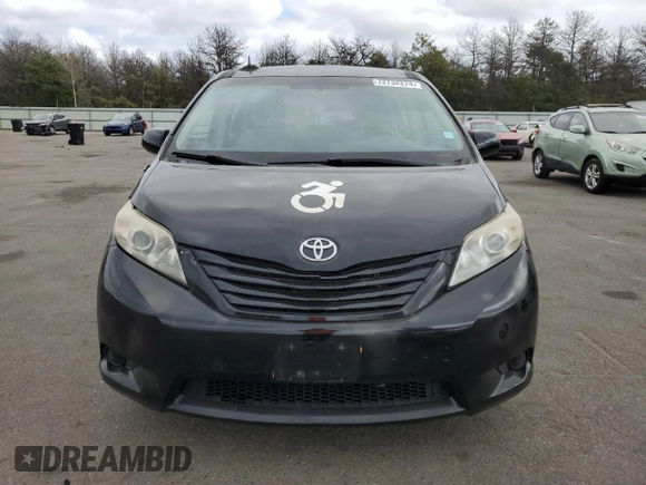 2014 Toyota Sienna L with VIN 5TDZK3DC2ES480859, listed as a Copart auction lot 72732274 with 174,276 mi miles and Non Repairable. Bid and sale history available at carsss.com. Image 5.