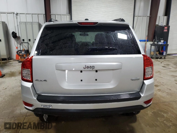 2013 Jeep Compass Latitude with VIN 1C4NJDEB9DD228730, listed as a Copart auction lot 47448735 with 74,447 mi miles and Salvage Title. Bid and sale history available at carsss.com. Image 6.