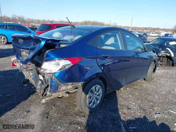 2015 Hyundai Accent GLS with VIN KMHCT4AE6FU916149, listed as a IAAI auction lot 41082268 with 153,219 mi miles. Bid and sale history available at carsss.com. Image 4.
