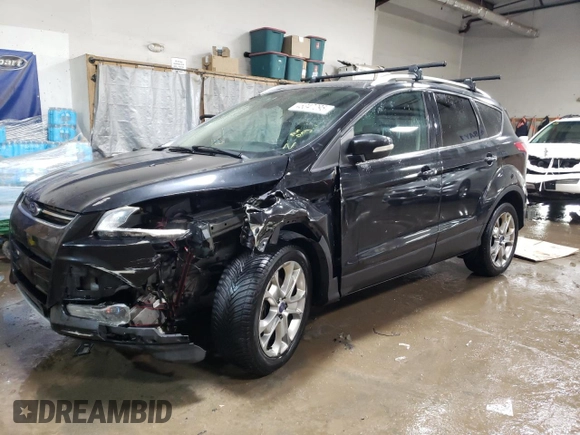 2014 Ford Escape Titanium with VIN 1FMCU0JX1EUA82250, listed as a Copart auction lot 45347295 with 150,897 mi miles and Salvage Title. Bid and sale history available at carsss.com. Image 1.