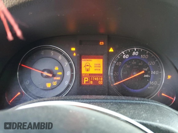 2008 Infiniti G35 Journey with VIN JNKBV61E18M227076, listed as a Copart auction lot 48754565 with 174,518 mi miles and Salvage Title. Bid and sale history available at DreamBid. Image 9.