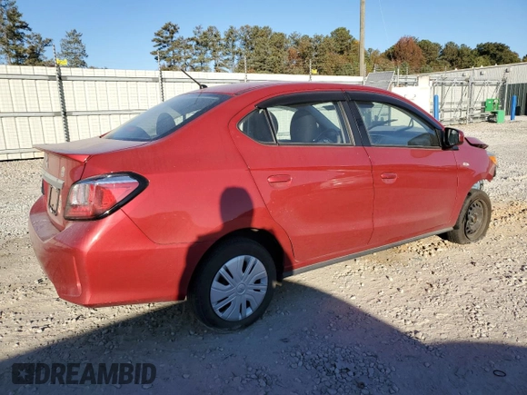 2022 Mitsubishi Mirage G4 ES with VIN ML32FUFJ0NHF06800, listed as a Copart auction lot 74516263 with 37,414 mi miles. Bid and sale history available at carsss.com. Image 3.