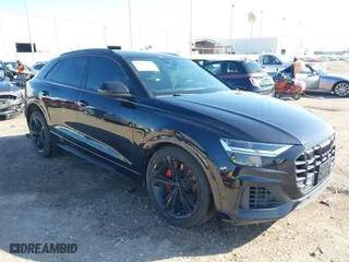 2019 Audi Q8 Premium Plus with VIN WA1BVAF19KD022892, listed as a IAAI auction lot 41562337 with 85,995 mi miles. Bid and sale history available at carsss.com. Image 1.