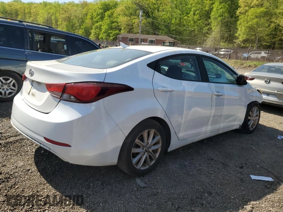 2015 Hyundai Elantra SE with VIN 5NPDH4AE7FH555616, listed as a Copart auction lot 53626195 with 162,927 mi miles and Salvage Title. Bid and sale history available at DreamBid. Image 3.