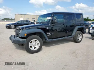 2018 Jeep Wrangler Unlimited Sport S with VIN 1C4BJWDG5JL808022, listed as a Copart auction lot 58400725 with 71,126 mi miles and Salvage title. Bid and sale history available at DreamBid. Image 1.