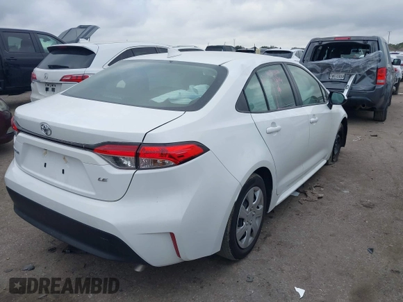 2023 Toyota Corolla LE z VIN JTDB4MEE9P3001116, wystawiony jako IAAI lot #41512246 z przebiegiem 27 882 mil mil oraz . Historia ofert i sprzedaży dostępna na DreamBid. Obrazek 4.