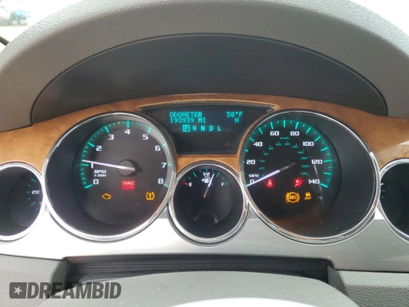 2012 Buick Enclave Leather with VIN 5GAKRCED4CJ325956, listed as a Copart auction lot 54338315 with 193,939 mi miles and Clean Title. Bid and sale history available at DreamBid. Image 9.