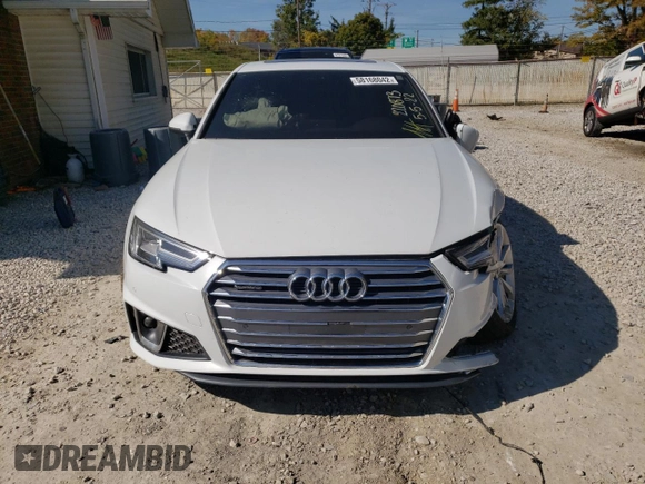 2019 Audi A4 Premium Plus with VIN WAUENAF45KA032539, listed as a Copart auction lot 58168042 with 0 mi miles. Bid and sale history available at carsss.com. Image 9.