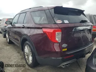 2022 Ford Explorer King Ranch with VIN 1FM5K7LCXNGB57186, listed as a Copart auction lot 76189084 with 0 mi miles and Non Repairable. Bid and sale history available at carsss.com. Image 2.