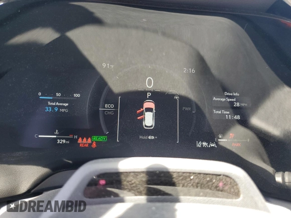 2025 Lexus RX 350h with VIN 2T2BBMCA7SC085065, listed as a Copart auction lot 59034485 with 329 mi miles and Salvage title. Bid and sale history available at DreamBid. Image 9.