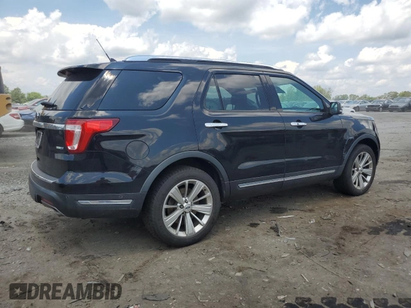 2018 Ford Explorer Limited with VIN 1FM5K8FH4JGC64564, listed as a Copart auction lot 63111625 with 145,794 mi miles and Clean title. Bid and sale history available at DreamBid. Image 3.