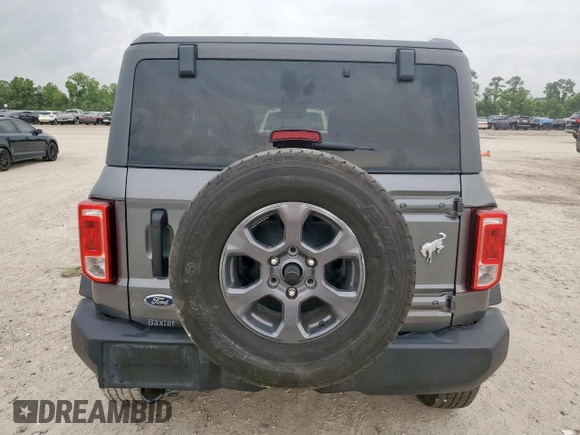 2022 Ford Bronco with VIN 1FMDE5BH7NLB66388, listed as a Copart auction lot 60559515 with 26,468 mi miles and Salvage title. Bid and sale history available at DreamBid. Image 6.
