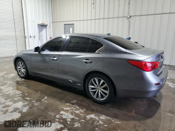 2017 Infiniti Q50 2.0t with VIN JN1CV7AP6HM642569, listed as a Copart auction lot 47852195 with 78,921 mi miles and Salvage Title. Bid and sale history available at carsss.com. Image 2.