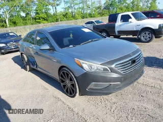 2017 Hyundai Sonata 2.4L with VIN 5NPE24AF4HH447259, listed as a IAAI auction lot 41760091 with 157,371 mi miles and . Bid and sale history available at carsss.com. Image 1.