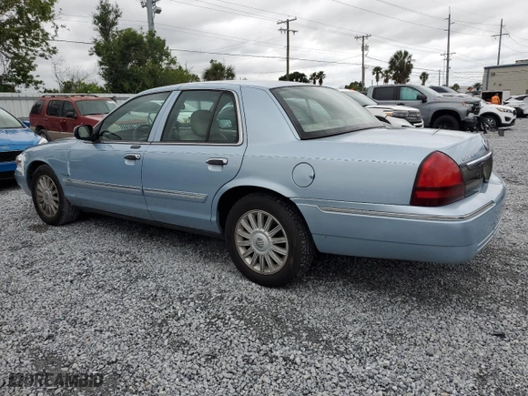2009 Mercury Grand Marquis LS with VIN 2MEHM75V39X625512, listed as a Copart auction lot 52104375 with 32,521 mi miles and Salvage Title. Bid and sale history available at carsss.com. Image 2.