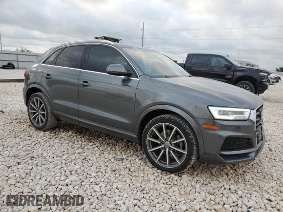 2018 Audi Q3 Premium Plus with VIN WA1HCCFS7JR022640, listed as a Copart auction lot 53517985 with 52,513 mi miles and Salvage Title. Bid and sale history available at carsss.com. Image 4.