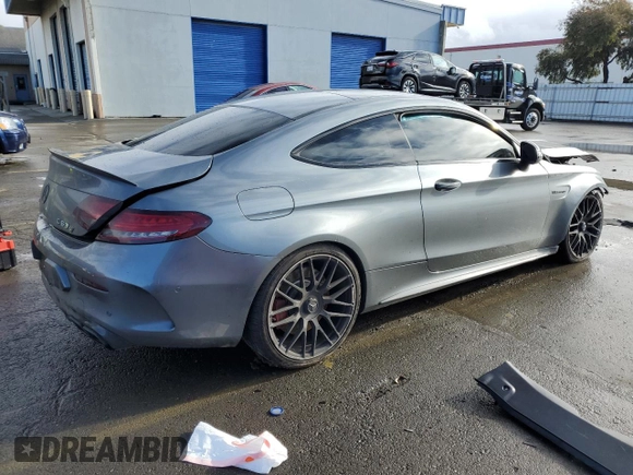 2017 Mercedes-Benz C 63 S AMG with VIN WDDWJ8HB0HF441282, listed as a Copart auction lot 86329554 with Not Provided miles and Salvage Title. Bid and sale history available at carsss.com. Image 3.
