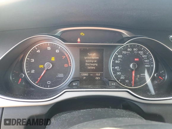 2013 Audi allroad A4 Premium Plus z VIN WA1UFAFL1DA161619, wystawiony jako Copart lot #87475384 z przebiegiem 120 863 mil mil oraz Szkoda całkowita • Salvage title. Historia ofert i sprzedaży dostępna na DreamBid. Obrazek 9.