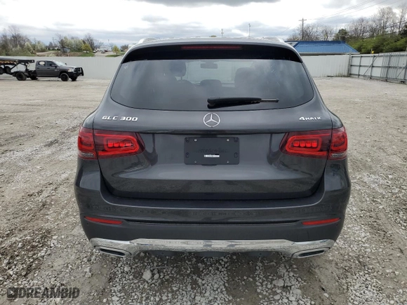 2021 Mercedes-Benz GLC with VIN W1N0G8EB3MV271060, listed as a Copart auction lot 51304835 with 24,540 mi miles and Salvage Title. Bid and sale history available at carsss.com. Image 6.