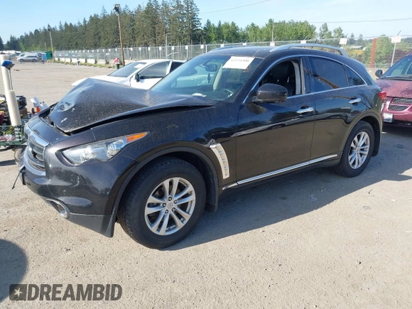 2013 Infiniti FX with VIN JN8CS1MW1DM171158, listed as a IAAI auction lot 42234300 with 142,710 mi miles and . Bid and sale history available at DreamBid. Image 2.
