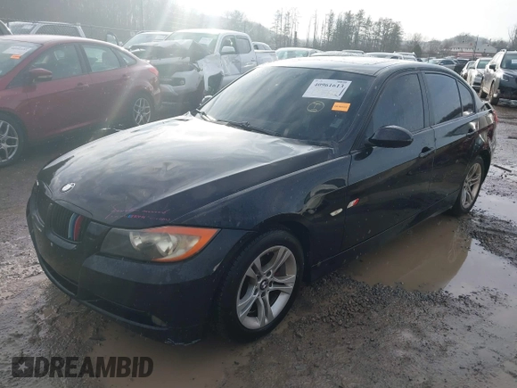 2008 BMW 3 Series 328i with VIN WBAVA33518KX87050, listed as a IAAI auction lot 40961613 with 189,357 mi miles and . Bid and sale history available at DreamBid. Image 2.
