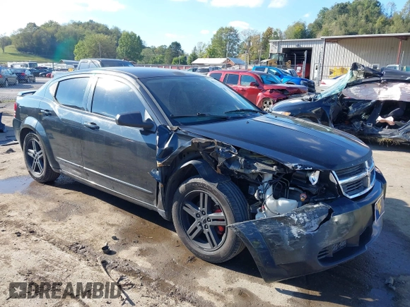 2008 Dodge Avenger SXT with VIN 1B3LC56K08N219664, listed as a IAAI auction lot 40523495 with 347,666 mi miles. Bid and sale history available at carsss.com. Image 1.