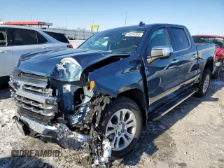 2024 Chevrolet Silverado 1500 LTZ with VIN 2GCUDGED8R1242756, listed as a Copart auction lot 89254505 with 4,545 mi miles and Salvage Title. Bid and sale history available at DreamBid. Image 1.