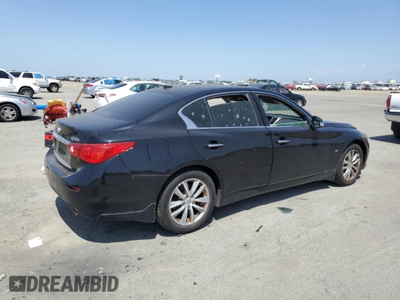 2015 Infiniti Q50 Premium z VIN JN1BV7AR0FM393311, wystawiony jako Copart lot #55254515 z przebiegiem 206 120 mil mil oraz Szkoda całkowita • Salvage title. Historia ofert i sprzedaży dostępna na DreamBid. Obrazek 3.