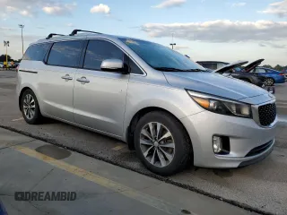 2016 Kia Sedona SX with VIN KNDMC5C1XG6135360, listed as a Copart auction lot 73844084 with Not Provided miles and Salvage Title. Bid and sale history available at carsss.com. Image 4.