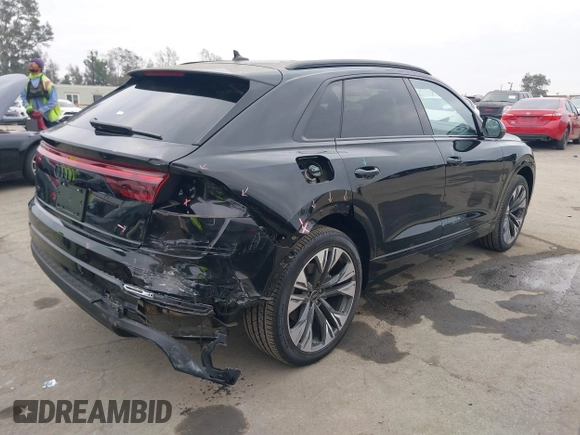 2024 Audi Q8 Premium with VIN WA1AVBF13RD001693, listed as a IAAI auction lot 41461914 with 1,751 mi miles and . Bid and sale history available at DreamBid. Image 4.