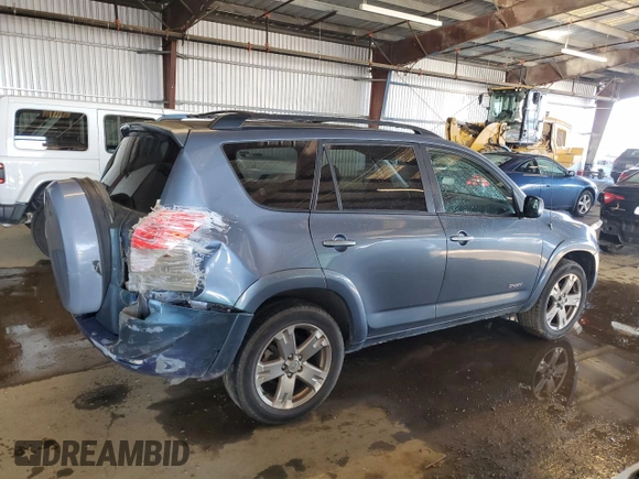 2008 Toyota RAV4 Sport with VIN JTMBK32V486047120, listed as a Copart auction lot 44436455 with 190,085 mi miles and Salvage Title. Bid and sale history available at carsss.com. Image 3.