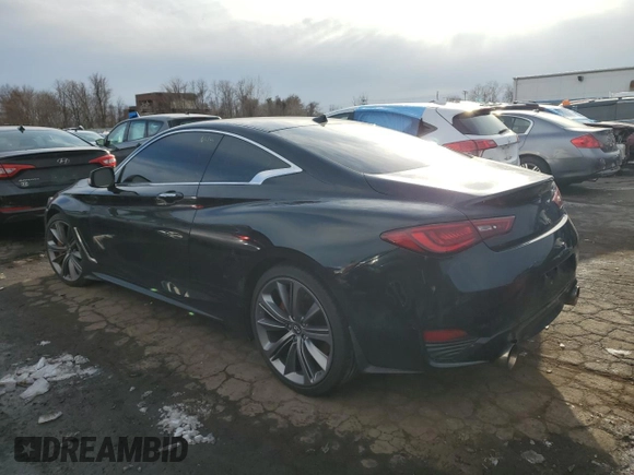 2018 Infiniti Q60 Red Sport 400 with VIN JN1FV7EL2JM630560, listed as a Copart auction lot 45980175 with 48,943 mi miles and Salvage title. Bid and sale history available at DreamBid. Image 2.