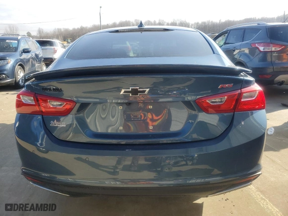 2024 Chevrolet Malibu RS with VIN 1G1ZG5ST5RF196818, listed as a Copart auction lot 43621925 with 10,954 mi miles and Salvage Title. Bid and sale history available at carsss.com. Image 6.
