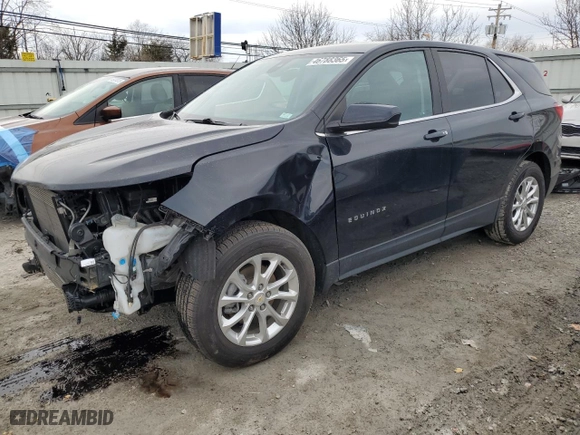 2021 Chevrolet Equinox LT with VIN 2GNAXUEV5M6159385, listed as a Copart auction lot 46788365 with 33,070 mi miles and Salvage Title. Bid and sale history available at carsss.com. Image 1.