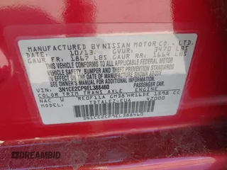 2014 Nissan Note SV with VIN 3N1CE2CP9EL388460, listed as a IAAI auction lot 42147810 with 121,702 mi miles and . Bid and sale history available at DreamBid. Image 9.