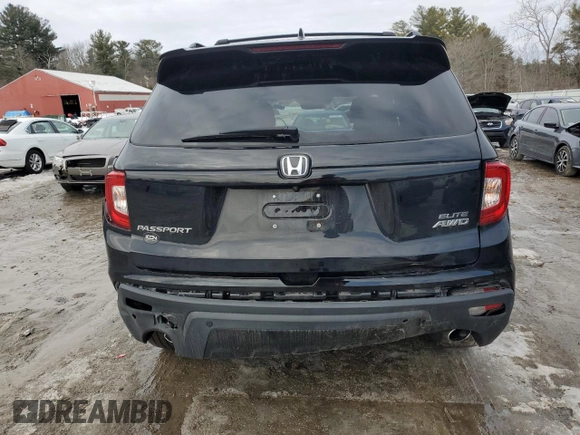 2019 Honda Passport Elite z VIN 5FNYF8H06KB003123, wystawiony jako Copart lot #46466975 z przebiegiem 77 563 mil mil oraz Szkody całkowita. Historia ofert i sprzedaży dostępna na DreamBid. Obrazek 6.