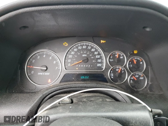 2008 GMC Envoy SLE2 with VIN 1GKDT13SX82212386, listed as a Copart auction lot 43308355 with 126,392 mi miles and Clean Title. Bid and sale history available at carsss.com. Image 9.