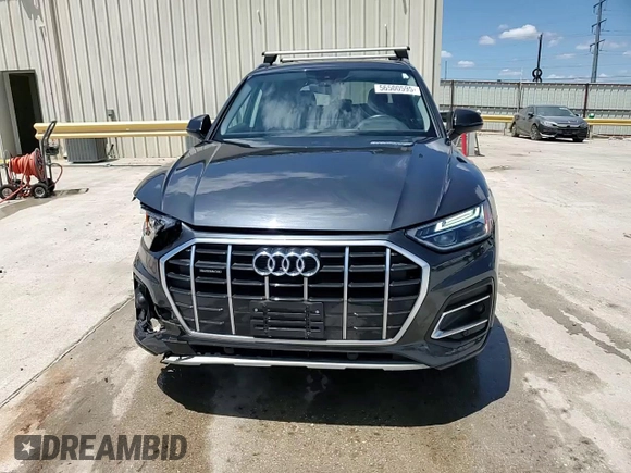 2021 Audi Q5 Premium with VIN WA1AAAFY2M2004785, listed as a Copart auction lot 56500595 with 79,376 mi miles and Salvage title. Bid and sale history available at DreamBid. Image 14.