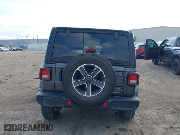 2023 Jeep Wrangler Sahara with VIN 1C4HJXEN6PW639004, listed as a IAAI auction lot 41174113 with 35,371 mi miles. Bid and sale history available at carsss.com. Image 16.