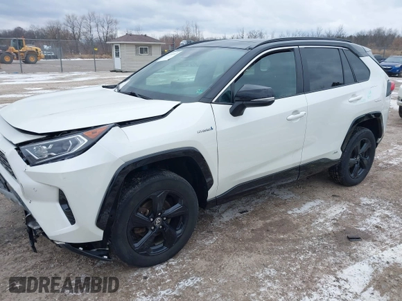 2021 Toyota RAV4 Hybrid XSE with VIN 4T3E6RFVXMU032368, listed as a IAAI auction lot 41358963 with 69,337 mi miles and . Bid and sale history available at DreamBid. Image 17.