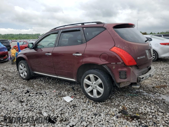 2007 Nissan Murano SL with VIN JN8AZ08W77W665623, listed as a Copart auction lot 54952035 with 208,076 mi miles and Salvage title. Bid and sale history available at DreamBid. Image 2.