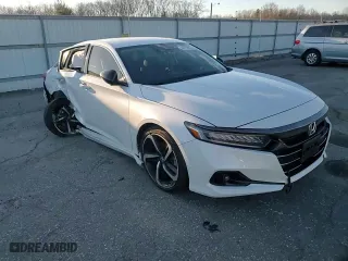 2022 Honda Accord Sedan Sport SE with VIN 1HGCV1F45NA027065, listed as a Copart auction lot 46158655 with 62,980 mi miles and Salvage Title. Bid and sale history available at carsss.com. Image 11.